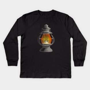 Vintage Lantern Kids Long Sleeve T-Shirt